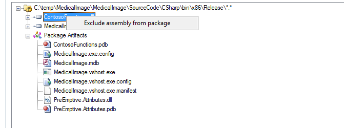 Exclude Assembly From Package