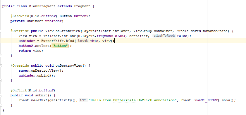 Protecting Java & Android Applications That Use Butter Knife 2 2Fragment