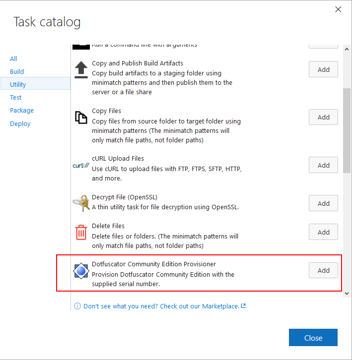 AddDotfuscatorProvisioner