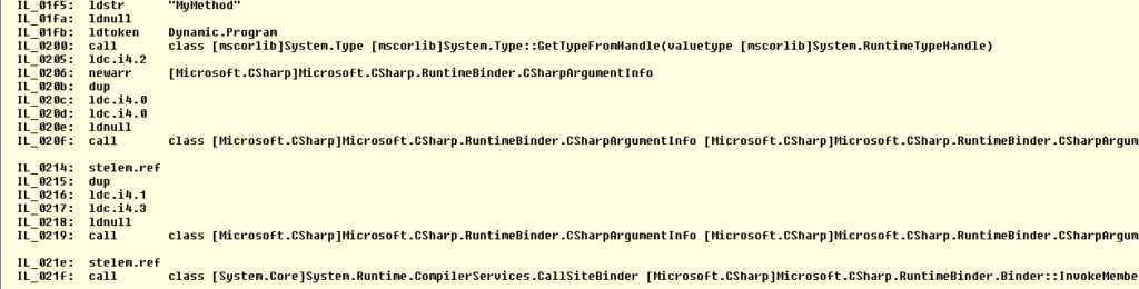 Protecting C# Applications That Use Dynamic Types 2 ILdasm