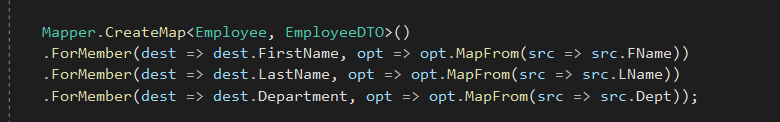 Protecting C# Applications That Use Automapper 2 employee map 1